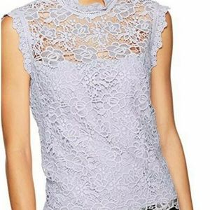Nanette Nanette Lepore purple lavender lace top medium M New NWT Sleeveless RARE